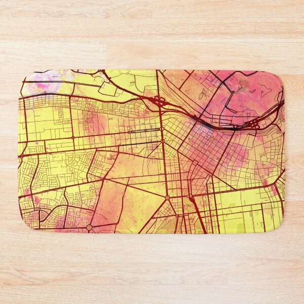 Item preview, Lima Peru Street Map Yellow Pink designed and sold by IvonDesign.