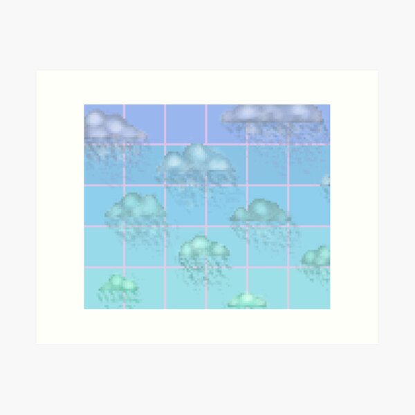 Aperçu de l'œuvre Vapor Rainy Wave créée et vendue par NightBlights.