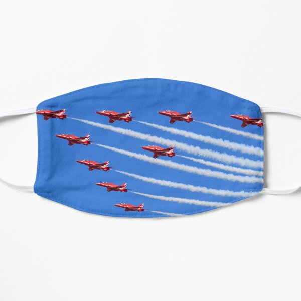 The Red Arrows flying in formation Mask