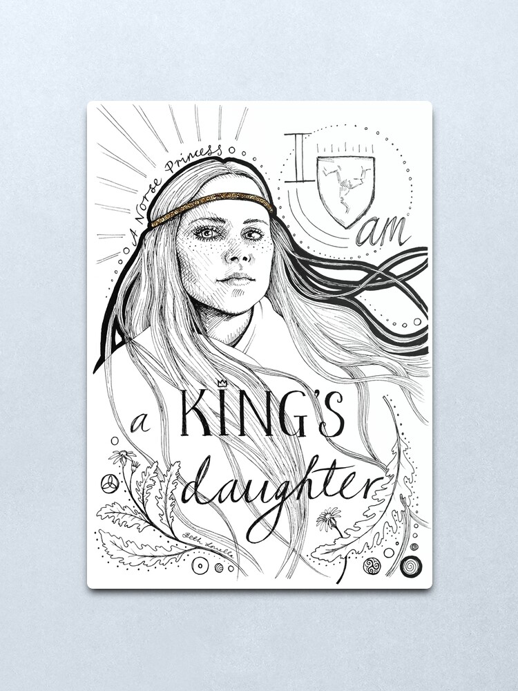 Alternate view of A King's Daughter Metal Print