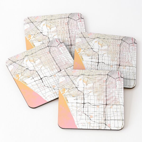 Item preview, Los Angeles California Street Map Color designed and sold by IvonDesign.
