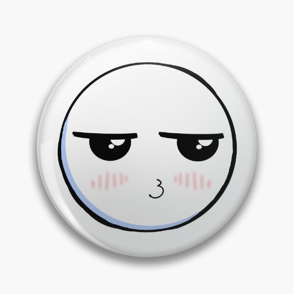 Item preview, Suave Pout Emoji Face | Emoticon designed and sold by Emotive.