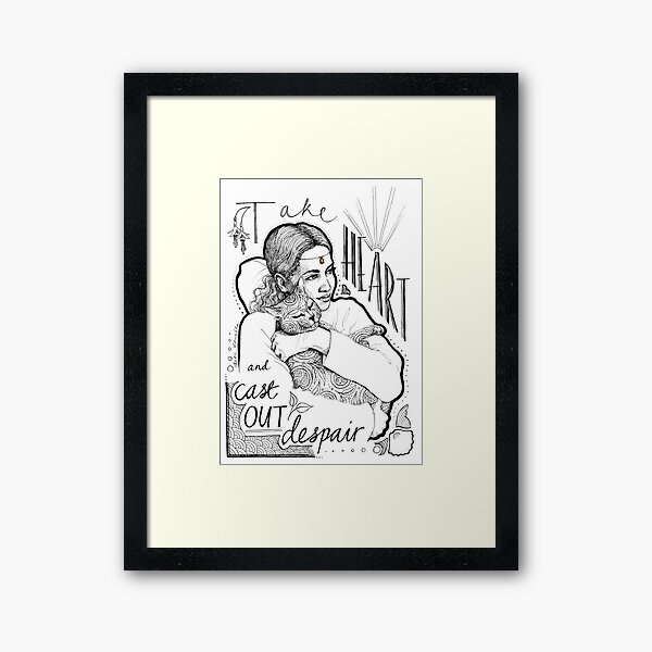 Take Heart Framed Art Print