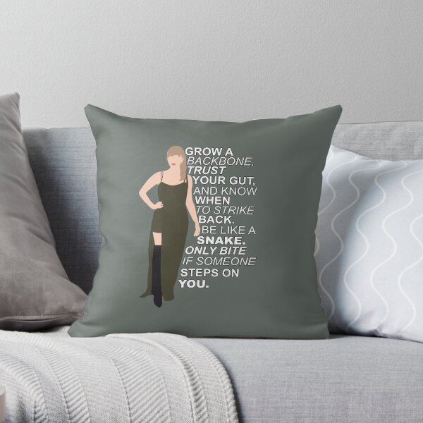 Soyez comme une citation de serpent Coussin