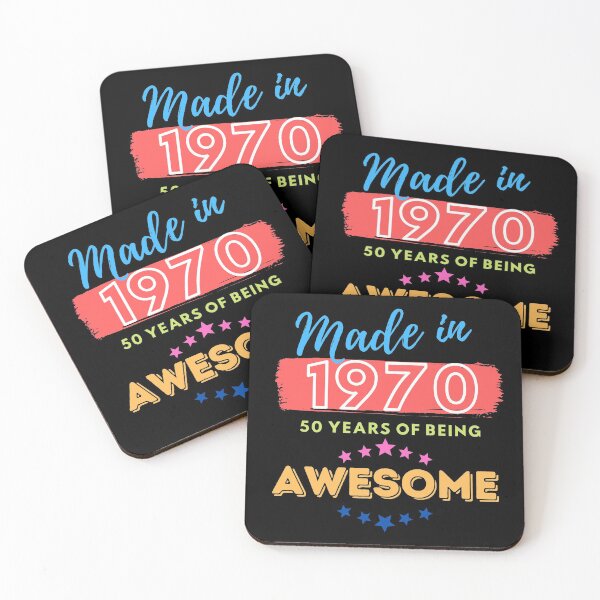 Item preview, Made in 1970, 50 years of being awesome birthday design  designed and sold by Michelle  Brewster.