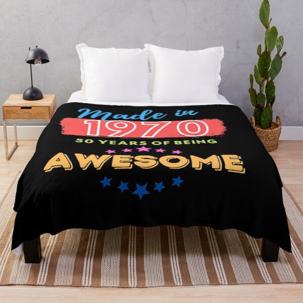 Item preview, Made in 1970, 50 years of being awesome birthday design designed and sold by Michelle Brewster.