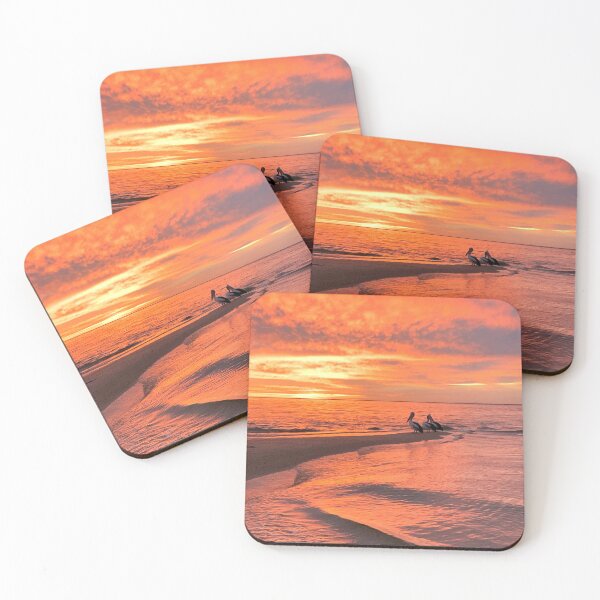 Item preview, Sunrise pelicans at Black Point designed and sold by susiereynolds66.