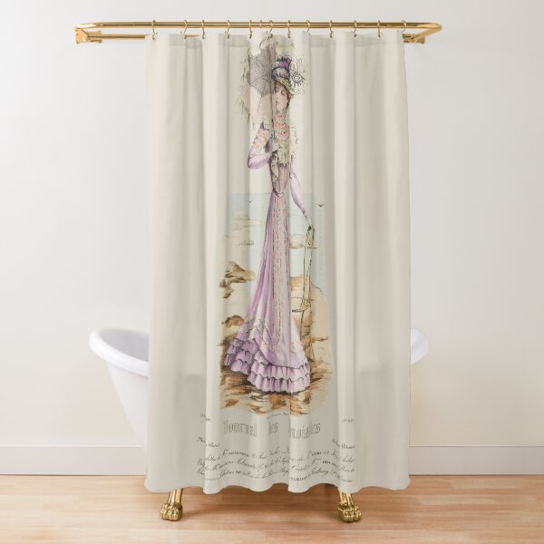  GCTNBJL Vintage Paris Shower Curtain Retro Paris Cafe de Oil  Painting France Street European Building French Shops Fashion Bathroom  Decor Fabric Curtain with Hooks : Home & Kitchen