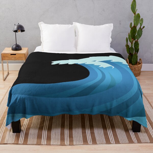 Item preview, Blue Ocean Tsunami wave sea storm waves cartoon designed and sold by OneTimeEngineer.