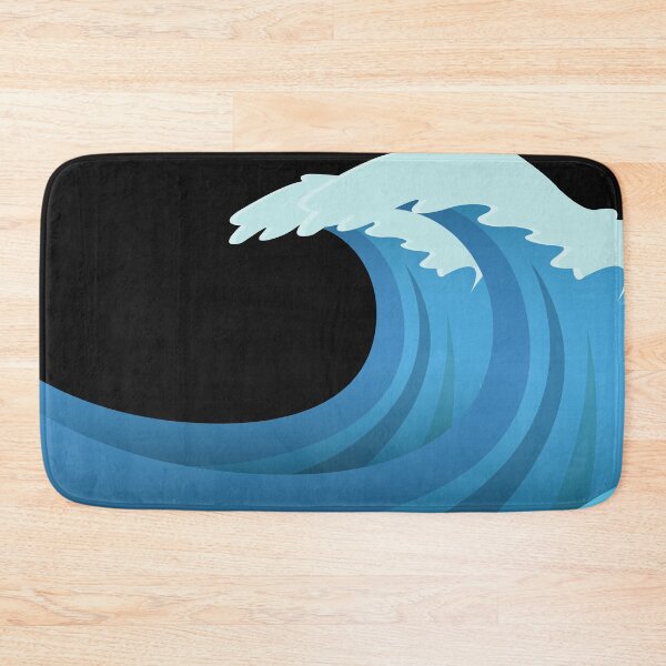 Item preview, Blue Ocean Tsunami wave sea storm waves cartoon designed and sold by OneTimeEngineer.