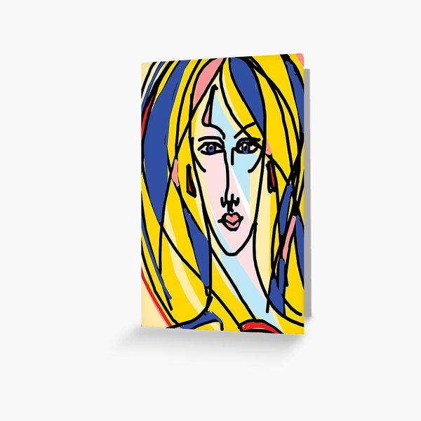 Elongated Elegance Greeting Card