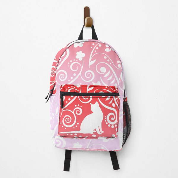 Item preview, Cat and Flowers - Flamingo designed and sold by CreativityRoams.