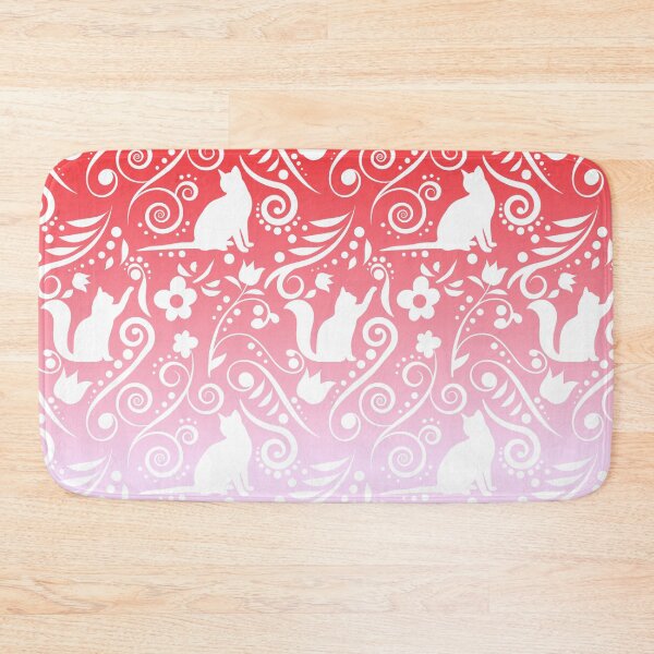 Item preview, Cat and Flowers - Flamingo designed and sold by CreativityRoams.