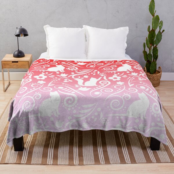 Item preview, Cat and Flowers - Flamingo designed and sold by CreativityRoams.