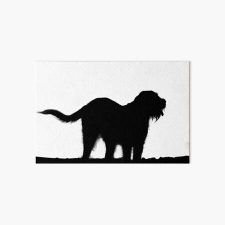 Italian Spinone Silhouette Art Board Print