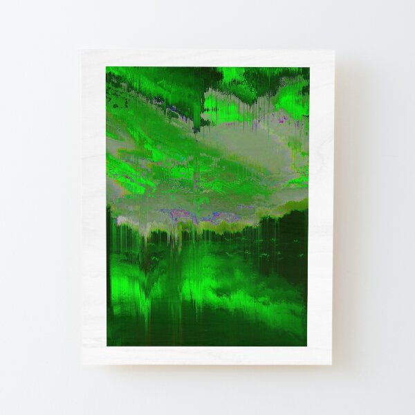 Paint it green Wood Mounted Print