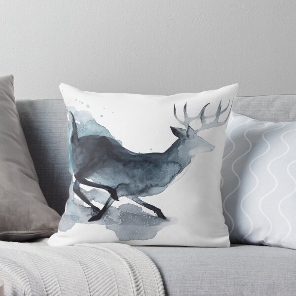 Artikelvorschau, Aquarellhirsch entworfen und verkauft von Threeleaves.
