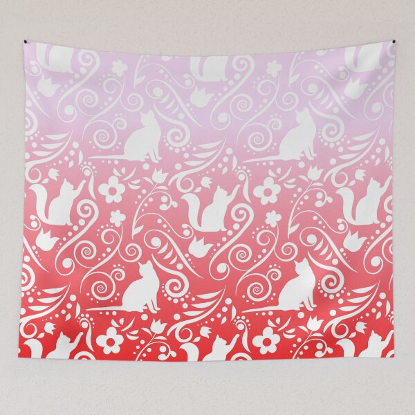 Item preview, Cat and Flowers - Flamingo RS designed and sold by CreativityRoams.