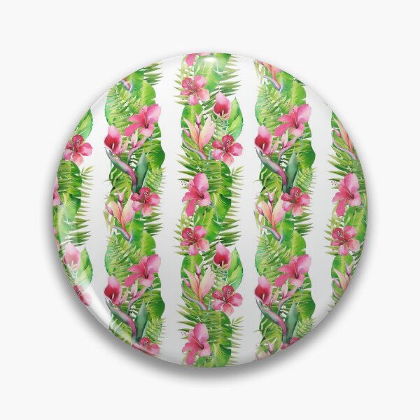 Item preview, Luscious Tropical Plants In Stripes designed and sold by artsandsoul.