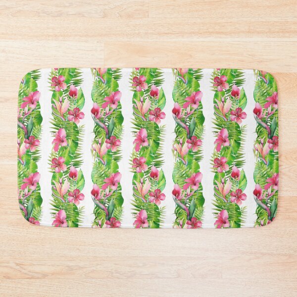 Item preview, Luscious Tropical Plants In Stripes designed and sold by artsandsoul.