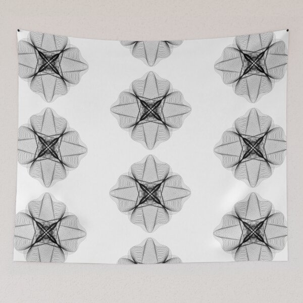 Item preview, Graphical Lines Forming Cross Flower designed and sold by EngineeringTees.