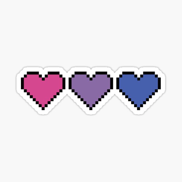 Item preview, Bisexal Pixel Haert designed and sold by autlu.