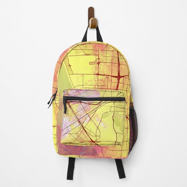 Item preview, Los Angeles California Street Map Yellow Pink designed and sold by IvonDesign.