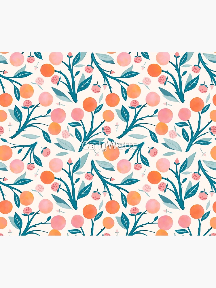 Peaches and Peony Buds by CarlyWatts