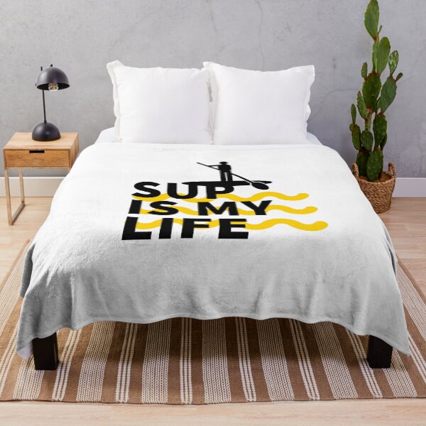 Item preview, SUP IS MY LIFE - YELLOW - PADDLE SURFING - STAND UP PADDLE - PADDLE SURFING designed and sold by Tropical Blood.