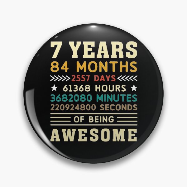 Item preview, 7 Years 84 Months 2557 Days Birthday Gift designed and sold by 1681830934131.