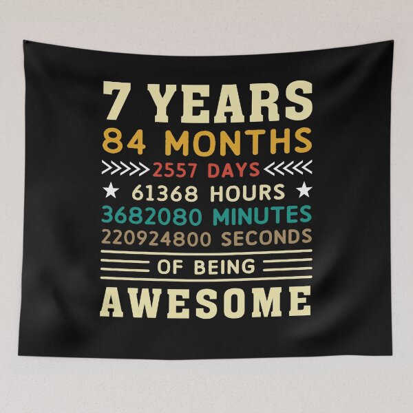 Item preview, 7 Years 84 Months 2557 Days Birthday Gift designed and sold by 1681830934131.