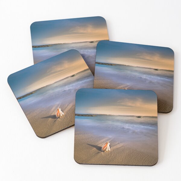 Item preview, Sea Shell by the Sea Shore Ocean Wave Sunset designed and sold by PowerfulPrinted.