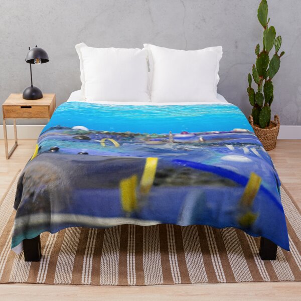 Item preview, Blue sea bed Atlantis abstract painting place view designed and sold by D4li98.