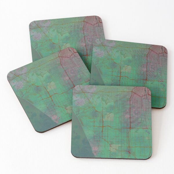 Item preview, Los Angeles California Street Map Green Planet designed and sold by IvonDesign.