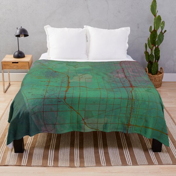 Item preview, Los Angeles California Street Map Green Planet designed and sold by IvonDesign.