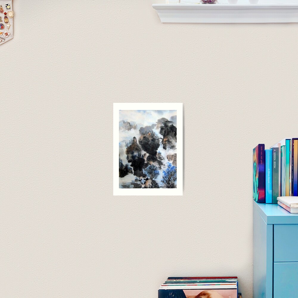 Misty Mountain Over the clouds Art Print