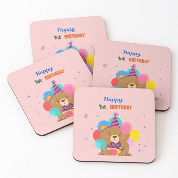 Item preview, happy 1st birthday baby tees or cards designed and sold by helkav.