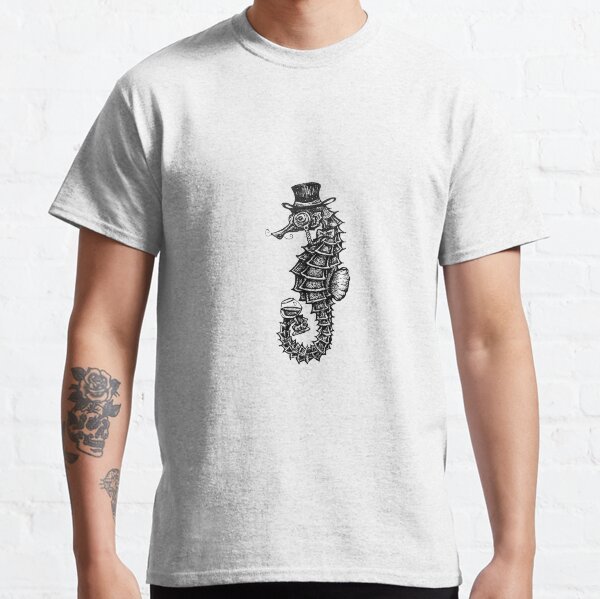 Item preview, Dapper Seahorse with Brandy Glass designed and sold by PulpPineapple.