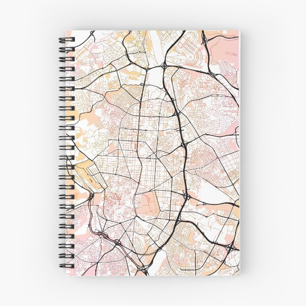 Item preview, Madrid Spain Street Map Color designed and sold by IvonDesign.