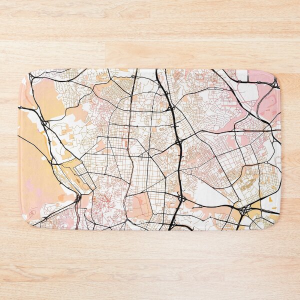Item preview, Madrid Spain Street Map Color designed and sold by IvonDesign.