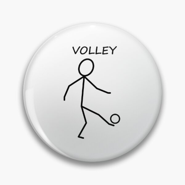 Artikelvorschau, Fußball Stickman Volley entworfen und verkauft von Bammodesigns.