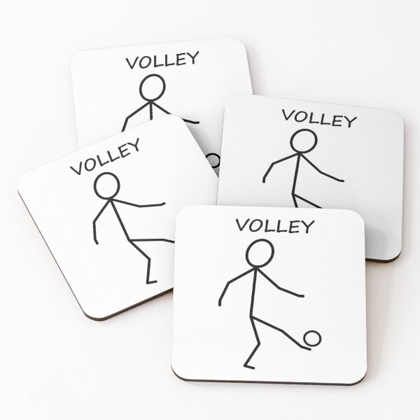 Item preview, Football stickman volley designed and sold by Bammodesigns.