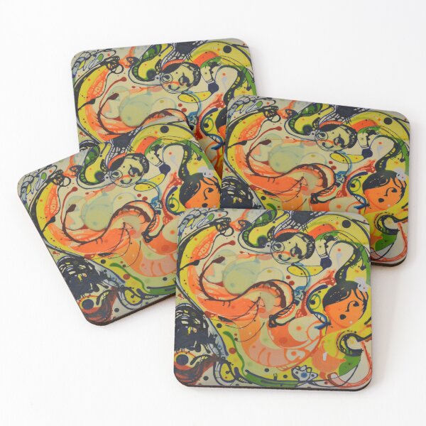 Item preview, Family happy times nostalgia abstract painting designed and sold by D4li98.