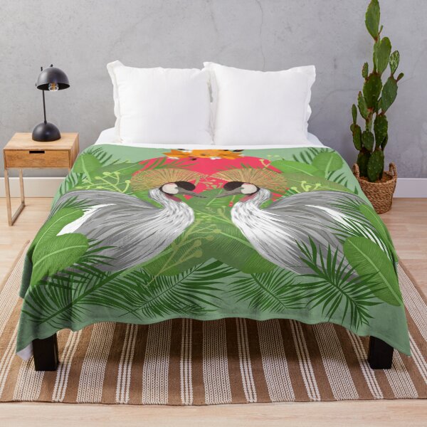 Item preview, GREY CROWNED CRANE IN LOVE designed and sold by tizicav.