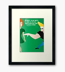 Johnny Bravo - Dating tips Framed Print