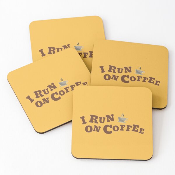 Item preview, I Run On Coffee print designed and sold by kirstenovich.