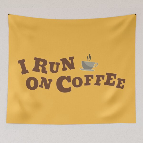Item preview, I Run On Coffee print designed and sold by kirstenovich.