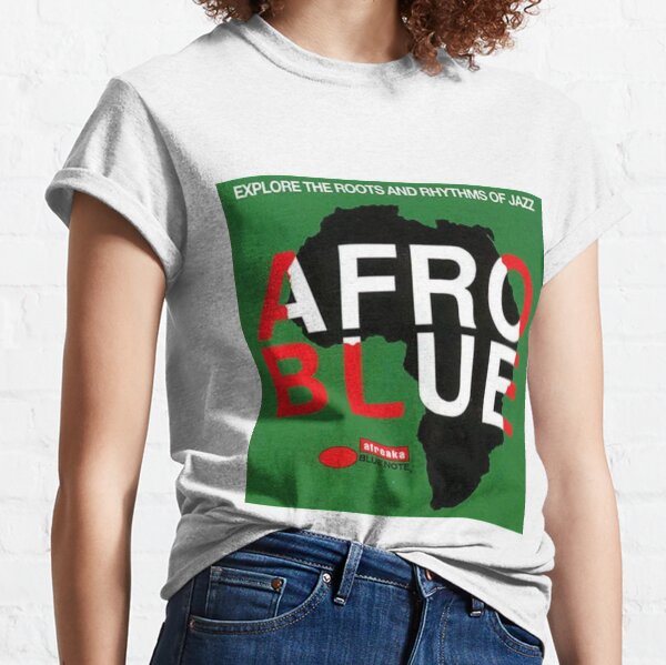Retro Jazz Album Cover Afro Blue Classic T-Shirt