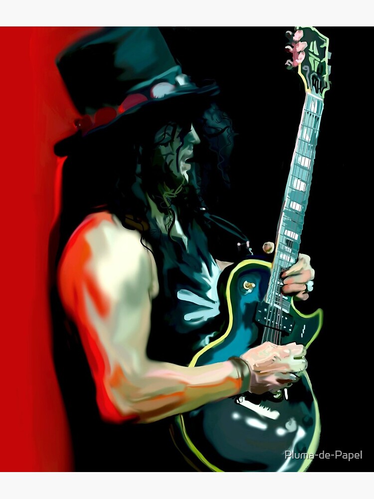 Guns N Roses Slash Canvas Poster 13x19 Inch Fine Art Color Print 