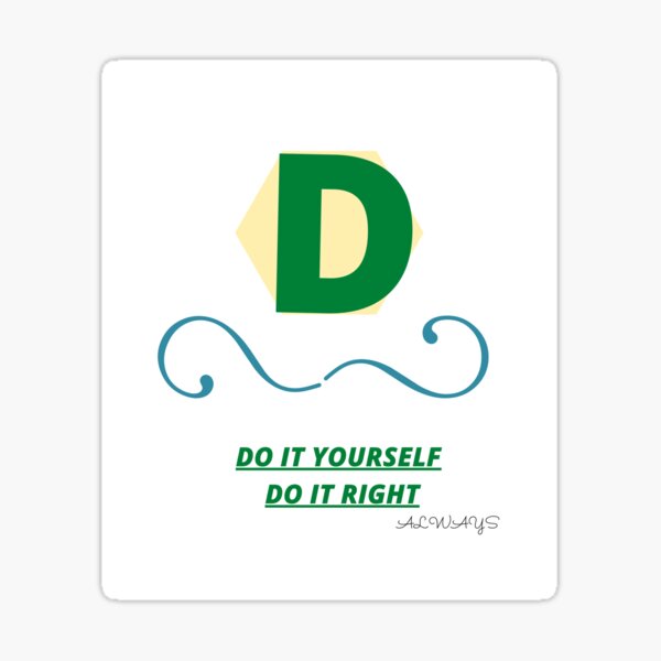 DO IT YOURSELF Sticker